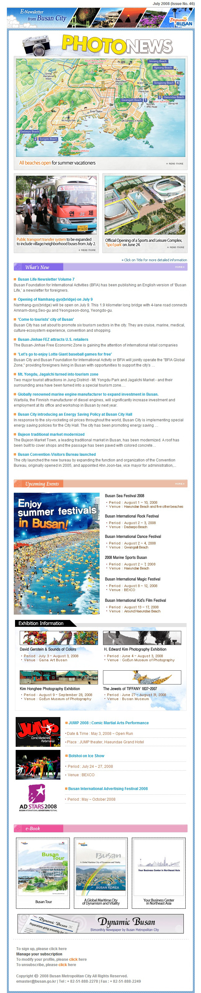 E-Newsletter from Busan City